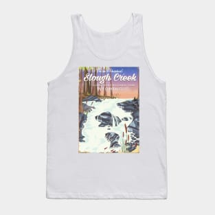 Slough Creek Yellowstone national park travel poster Tank Top